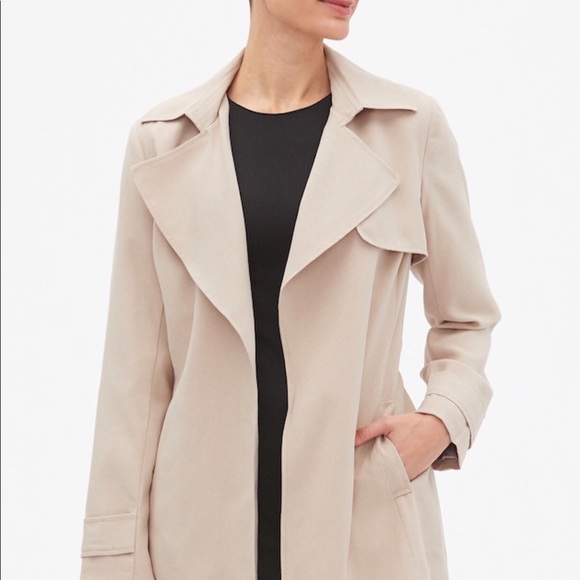 petite soft trench coat